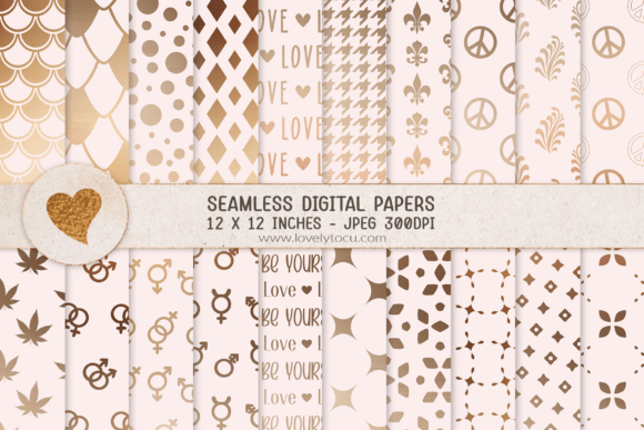 Download Bronze Gradient Paper Patterns - Premium Resources