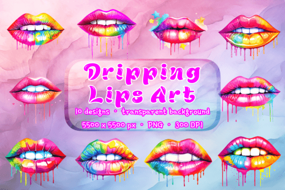 Download Dripping Lips Png Transparent Background - Dripping lips Collection