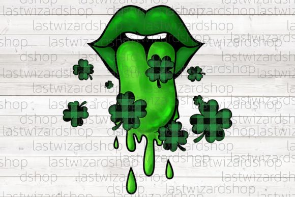 Download S.t Patrick's Day Dripping Lips Png - Dripping lips Collection