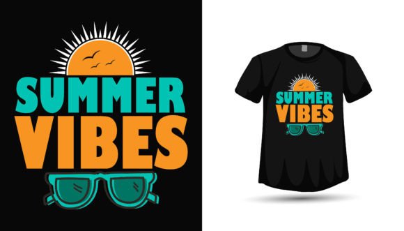Download Summer Vibe Tshirt Design for POD - Premium Bundle